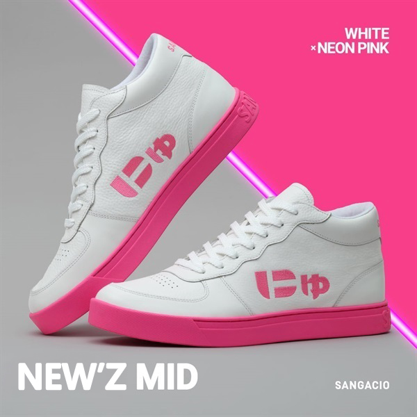Limited to 415 pairs | NEW'Z MID “White Neon Pink”